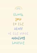 Cute Thank You Card - Amazing Hospice created by Rebecca Prinn