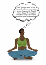 Funny Serenity Prayer Card - For Loved Ones In Recovery - Baddest Boos Queen created by Mind Over Letter