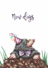 New Digs Mole - Cute New Home Card created by Citrus Bunn
