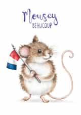 Mousey Beaucoup - Cute Thank You Card created by Citrus Bunn