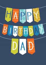 Classic Birthday Card - For Dad - Birthday Bunting created by The Boy and the Bear