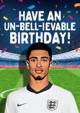 Funny Birthday Card - England EURO Football - Jude Bellingham Pun created by Mrs Best Paper Co.