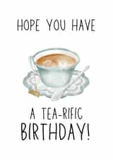 Tea-rific birthday card for the Tea Drinkers created by Cookie Crumble