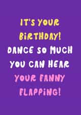 Rude Birthday Card - For Her - Fanny Flapping created by Krafty Kitsune