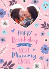Personalised Birthday Photo Card created by Dalia Clark Design - Cute Birthday Photo Card - From The Kids - For Mummy