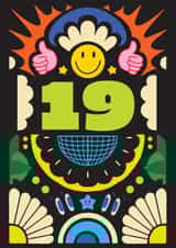 Arty Birthday Card - 19th - For Him and For Her created by OBJECTABLES