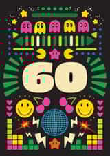 Arty Birthday Card - 60th - For Him and For Her created by OBJECTABLES