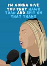 Cheeky Birthday Anniversary Card For Boyfriend - Husband - Hawk Tuah Girl Meme created by Pink Peach Cards