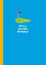Cute Birthday Card - Golf Lover - Tee-rific Birthday created by Happy Street