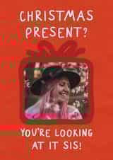 Funny Christmas Photo Card - For Sister - Christmas Present created by Silly Billy