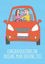 Funny Driving Test Congratulations Card created by stu.dio.art
