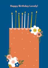 Birthday Card - Birthday Cake - For Lovely Friend created by Happy Street