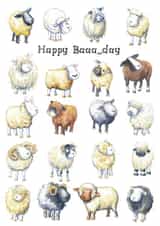 Cute Birthday Card - Sheep Pun created by Kate Garrett