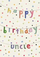 Cute Birthday Card - For Uncle - Birthday Bunting created by Love Lucy Illustration