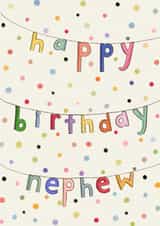 Cute Birthday Card - For Nephew - Birthday Bunting created by Love Lucy Illustration