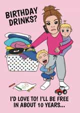 Funny Birthday Card - For A Mum With Young Children created by @Cupsie's Creations