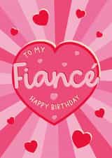 Cute Birthday Card - For Fiancé created by The Pattern Press