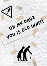Old people card created by Cardsfrommymind