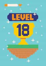 Fun 18th Birthday Card - For Him - Gaming created by Harkiran Kalsi