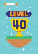 Fun 40th Birthday Card - For Him - Gaming created by Harkiran Kalsi