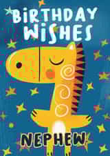Cute Birthday Card - For Nephew - Birthday Giraffe created by Foggish