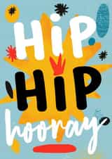 Classic Congratulations Card - For Him - Hip Hip Hooray created by Foggish