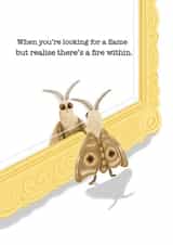 Cute Friendship Card - Motivational - Funny moth created by Lockness Designs