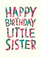 Classic Birthday Card - Little Sister - Younger Sister created by The Boy and the Bear