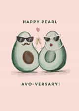 Cute Anniversary Card - For 30th - Pearl Anniversary created by @doublepea_designs