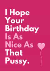 Funny Birthday Card - For Her - As Nice As created by Sundiva Designs