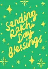 Beautifully simple Rakhi Day Card - Rakhi Day Blessings created by The Playful Indian