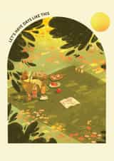 Pretty Friendship Card - Picnic - Summer Days created by Lione & Sheikh