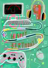 Cool 9th Birthday Card - For Gamer - 9 Today created by Louise Tiler