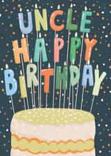 Fun Birthday Card - For Uncle - Birthday Cake created by Louise Tiler