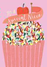 Colourful Birthday Card - For Niece - Cupcake created by Louise Tiler