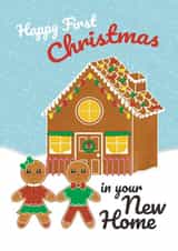Cute Christmas Card - New Home - 1st Christmas - Gingerbread created by @Cupsie's Creations