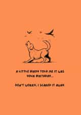 Cute funny birthday card funny dog puppy labrador bird bark created by Hatch Creative Studio