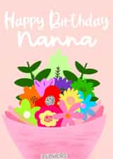 Pretty Birthday Card - For Nanna created by Lots of Love, Hannah 