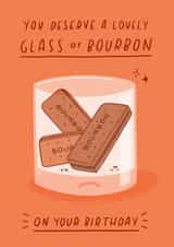 Funny Birthday Card - For Him - Bourbon Whisky created by Pilea Press