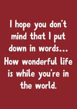 Heartfelt Friendship Card - Typography - Partner/Wife/Husband/Friend created by Joey