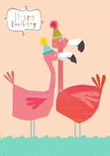 Fun Birthday Card - Flamingos created by Kali Stileman