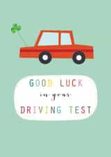 Classic Good Luck Card - Good Luck In Your Driving Test - Car created by Kali Stileman