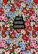 Cute Birthday Card - For Grandma - Floral created by Poppy & Mabel 