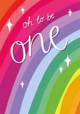 Cute Birthday Card - Oh to be One - 1st created by Two For Joy Illustration