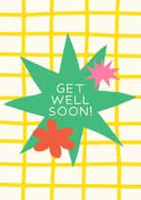 Arty Get Well Soon Card - Graphic created by Norie Lane
