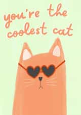 Cute Friendship Card - Coolest Cat created by Grumpy Cats