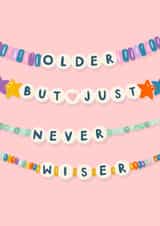 Cute Birthday Card - Taylor Swift - Older But Just Never Wiser created by Soggy Day Studio