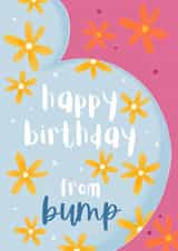 Pretty Birthday Card - From The Bump - Flowers created by Sian Moore Illustration