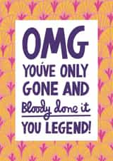 Heartfelt Congratulations Card - You did it! created by Alice Mole Illustration