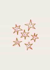 Cute Everyday Card - Hand Drawn Stars created by Kelly May Illustration